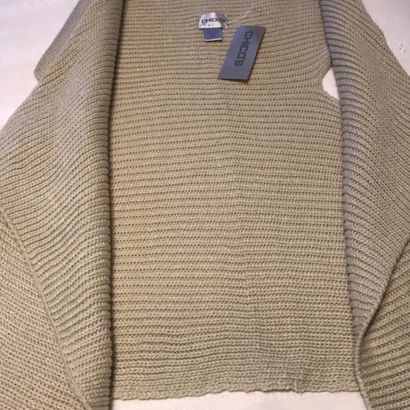 Ladies Chico’s Lila Shrug Cardigan Natural - Picture 6 of 9